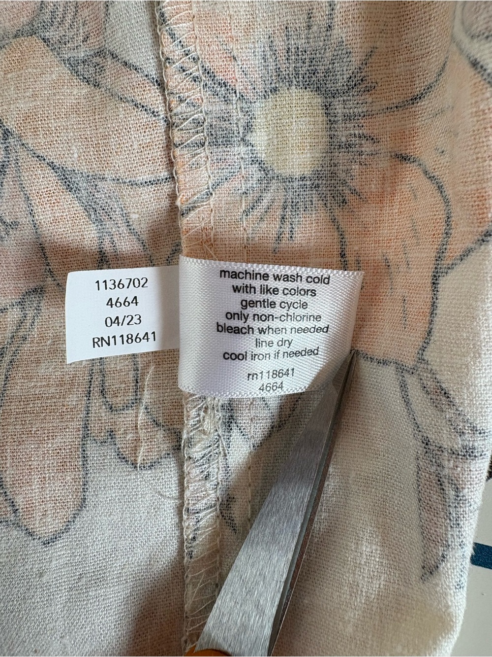 NWT Lane Bryant Floral Wide-Leg Pants 18L Linen Blend Plus Size Long Retro Chic - Picture 9 of 9